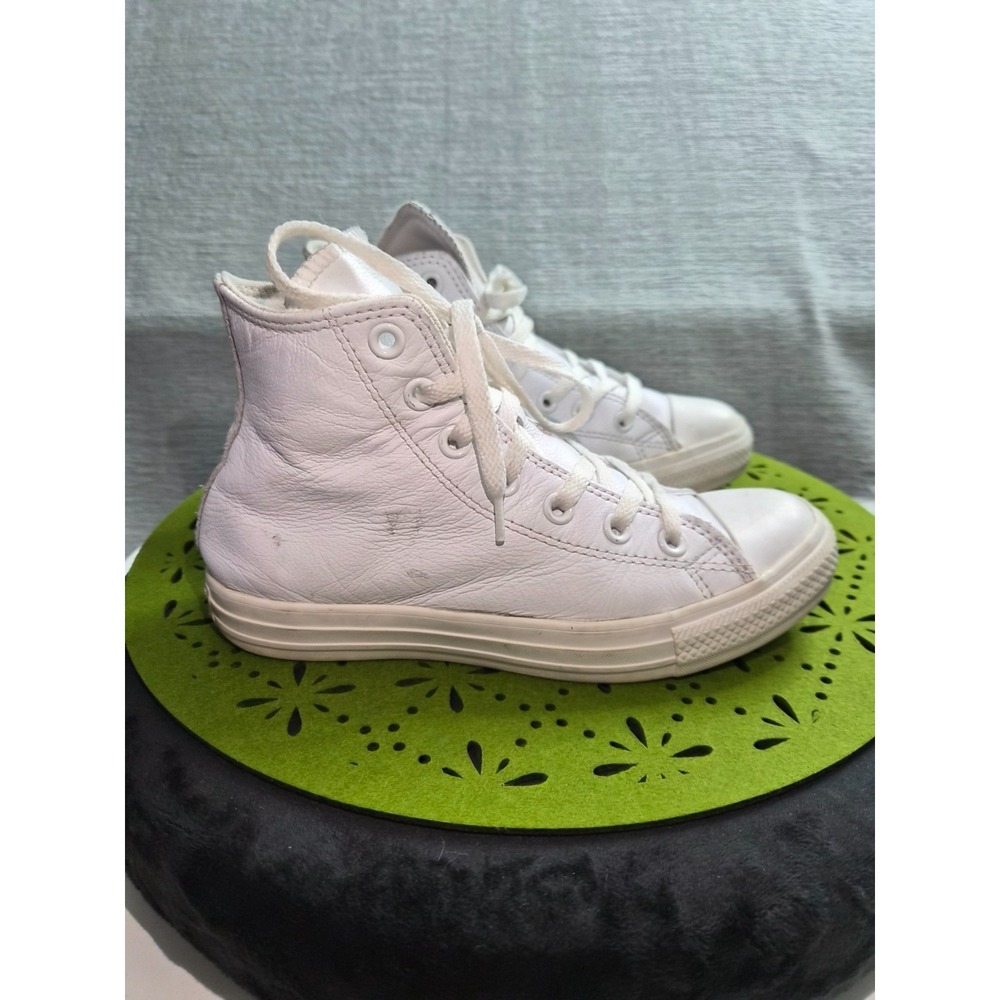 Converse Chuck Taylor All Star High Unisex US M4/W6 Shoes White Leather Sneakers